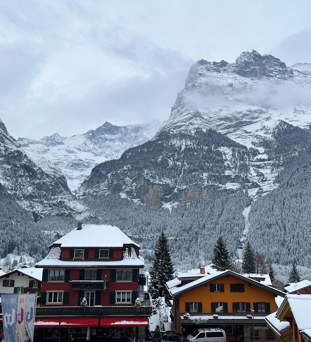 Mountain landscape in Grindelwald, Switzerland